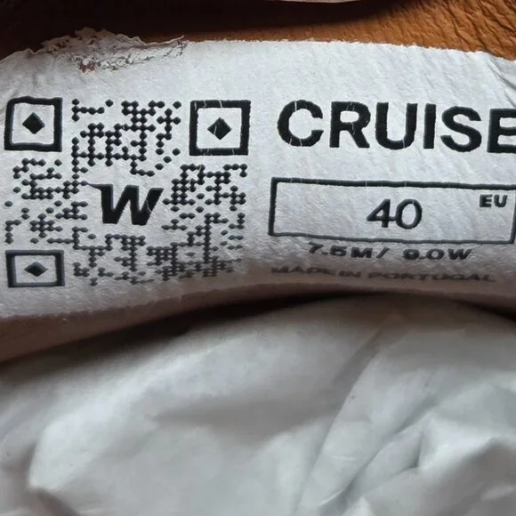 Wolf & Shepherd Cruise Lace-Up Fair Sneakers M7.5 / W9 Honey Leather White Sole - Picture 10 of 12